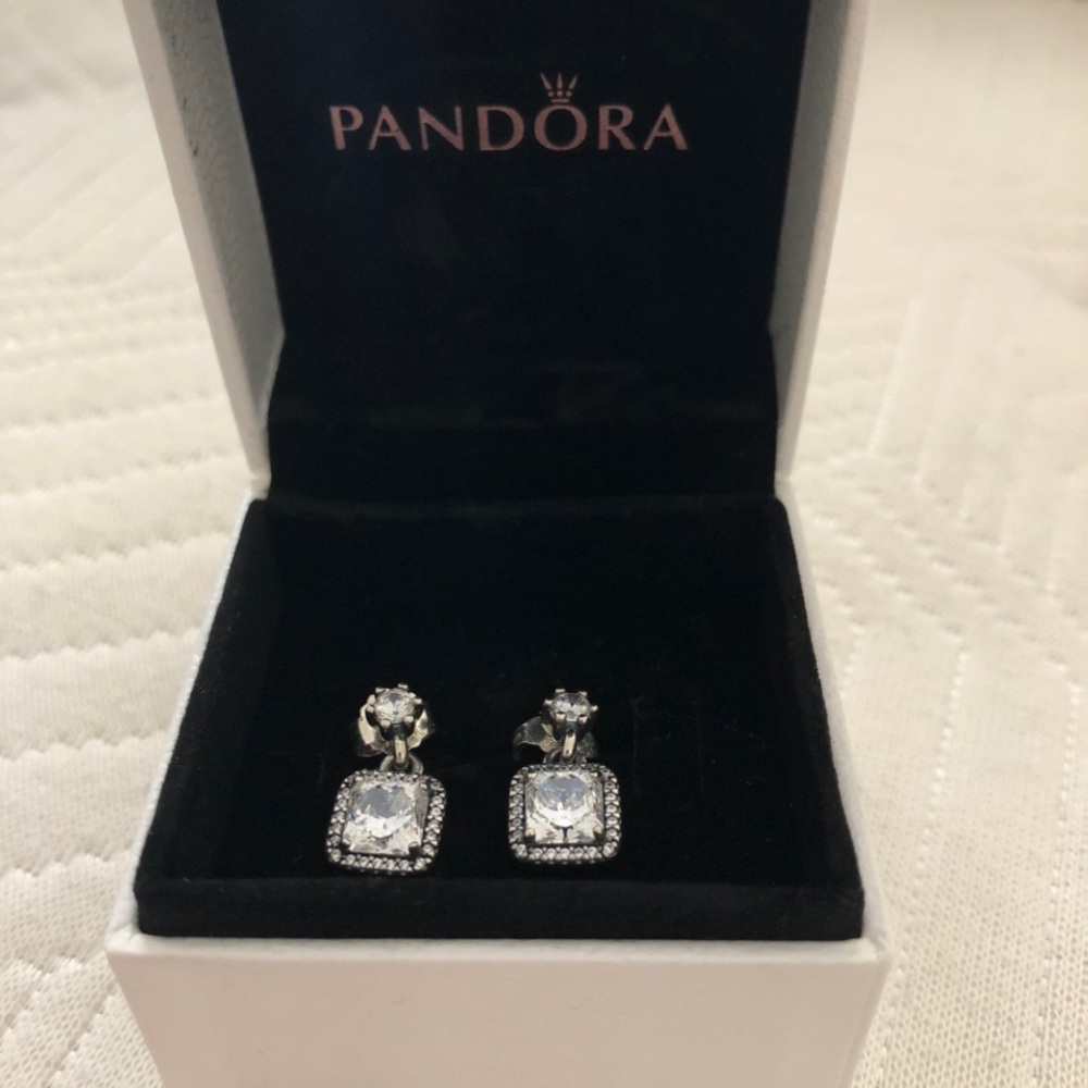 PANDORA Sterling Silver Dangle Earrings